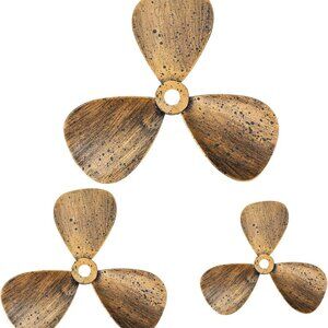 3 Pcs Metal Nautical Ship Propeller Wall Decor